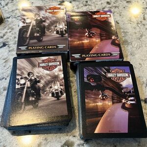 Limited Edition Harley Davidson Playing Card 2 decks Collector Tin 2002 vintage
